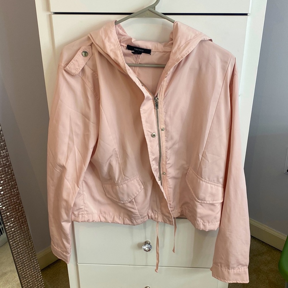 Pink Windbreaker Jacket